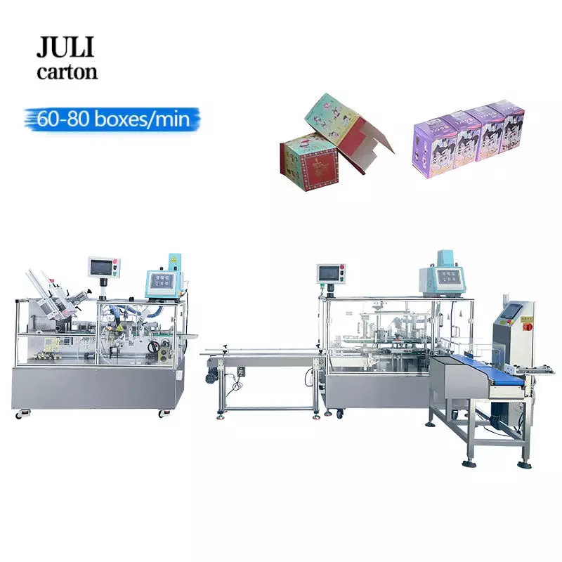 JULI High-Speed Cartoning Machine: 60-80 Boxes/Min for Ultimate Efficiency