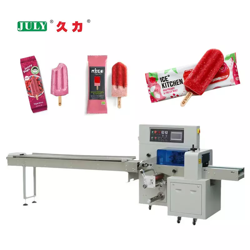 1. Fully Automatic Horizontal Flow Wrap Packaging Machine | For Ice Cream, Snack & Daily Goods