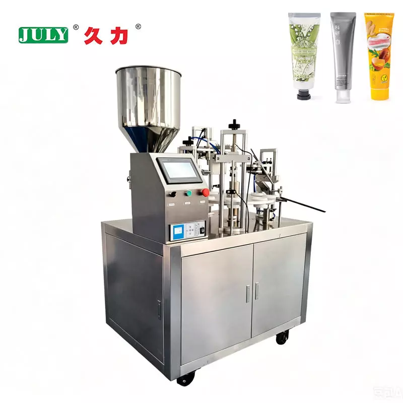 Upgrade Your Cosmetic Packaging: Semi-Automatic Tube Filling & Sealing Machine for Creams & Toothpaste