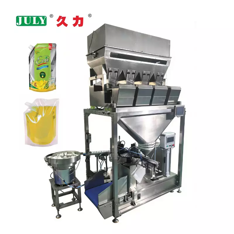 Automatic Spout Pouch Filling & Weighing Machine