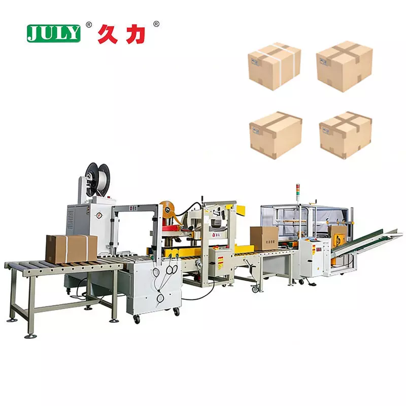 Automatic Carton Opening Packing and Sealing Machine for Transport Boxes